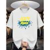"""ART ATTACK"" Print Herren Kurzarm-T-Shirt, Mit Street Fashion Stil, Perfekt für die Tägliche Kleidung Junger Leute Und Straßenaktivitäten"