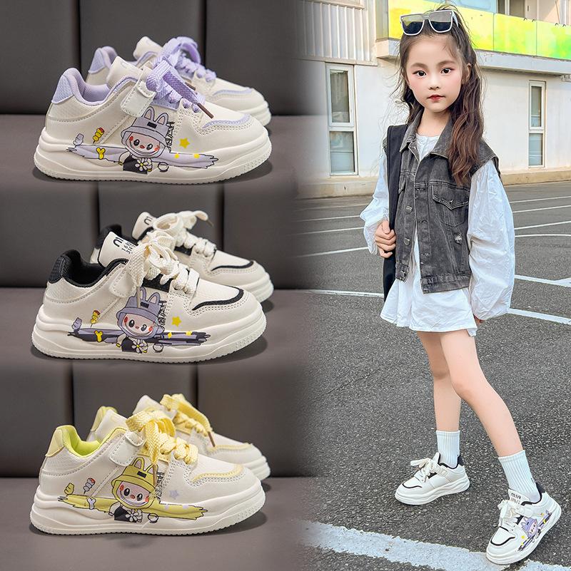 Children's Sports Shoes Spring and Autumn 2026 New Cartoon Casual Shoes Lightweight Non-slip Running Shoes