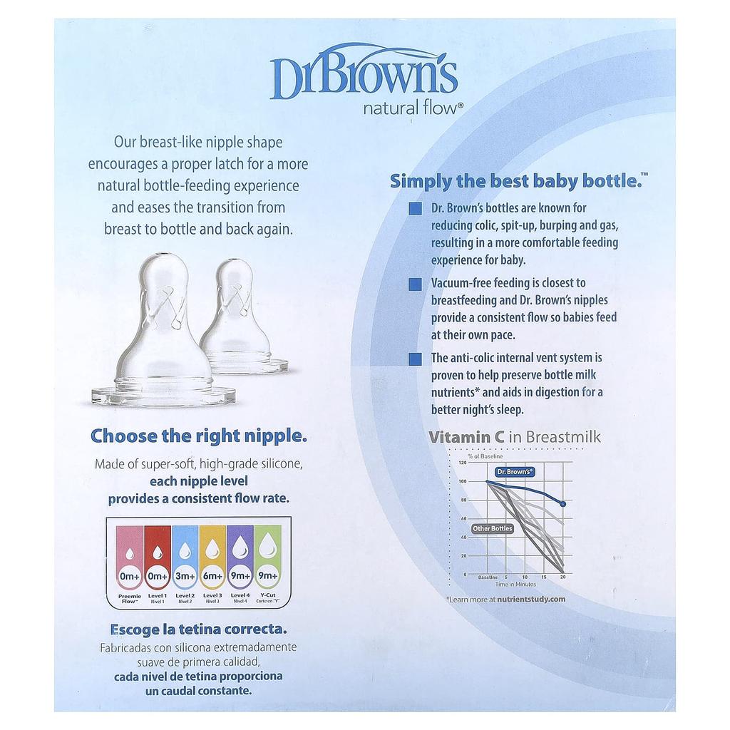 Dr. Brown's, Natural Flow®, Option+™, Anti-Colic Bottles, 0+ Months, 3 Pack, 4 oz (120 ml) Each