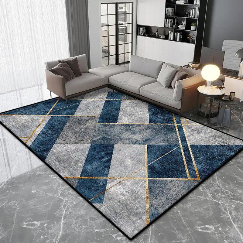 Nordic Geometric Style Carpet Living Room Luxury Decoration Bedroom Large Area Rugs Lounge Coffee Tables Non-slip Floor Mat Soft