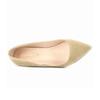 Taglia Grande Donna Décolleté Tinta Unita Classiche Tacco Basso Alto 5cm Traspiranti Slip-on Punta a Stiletto Scarpe da Lavoro da Sposa