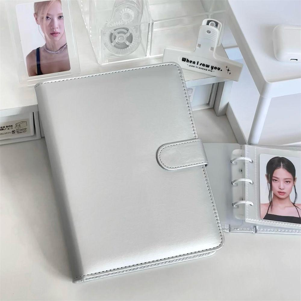

A5 Kpop Idol Binder Photocard Holder PU Photo Album Photocards Collect Book Card Storage Kawaii Stationery