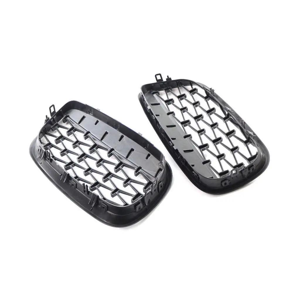 For BMW X5 E70 X6 E71 2007-2013 ABS Car Grille Front Kidney Grill Diamond Style Chrome Black 51137157687 51137157688 51137185223