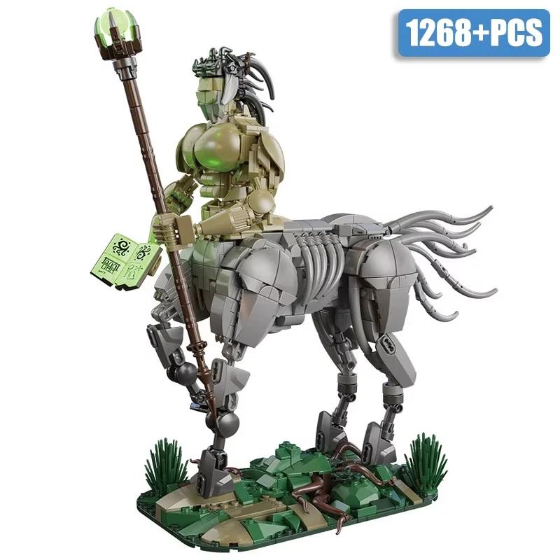 1456PCS Magic Centaur Building Blocks Creativity Centaur Archer Model Bricks Desktop Decoration Diy Toys For Kids Holiday Gifts