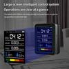 5 In 1 Digital Air Quality Monitor CO2 HCHO TVOC Humidity and Temperature Monitor CO2 Tester for Home Office LCD Rechargeable