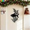 1pc Vintage Iron Seaweed Wall Sculpture Nautical Ocean Theme Metal Wall Art for Living Room Office Outdoor Decor Elegant Iron Craft