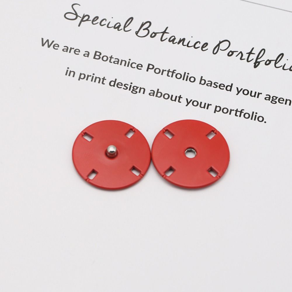 

5pairs Invisible Snap Button Clothing Metal Snap Fasteners Handmade 21mm Concealed Buckle Suit Jacket Coat Bag красный