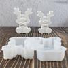 Christmas Elks Silicone Mold For Resin Candle Crafts Premium Flexible Design Perfect Decoration DIY Art Projects
