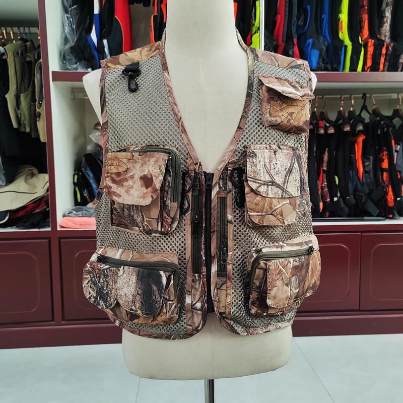 Breathable Mesh Sports Fishing Vest with Multi Pockets for Outdoor Use
