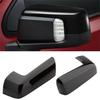 2Pcs For 19-21 Chevy Silverado GMC Sierra 1500 Side Mirror Top Half Cover Black