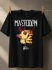 Mastodon The Hunter Fantasy Horned Creature Head Illustration With Angular Band Lettering Dark Unisex All TShirt