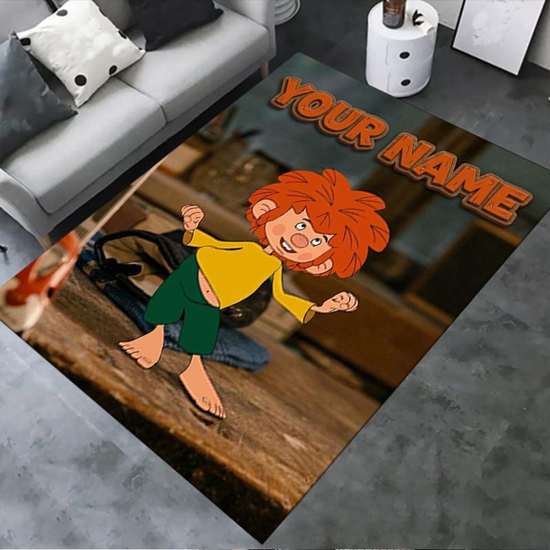 Custom Name Pumuckl Carpet Rug for Living Room Bedroom Home Sofa Decoration,Kids play Non-slip Floor Mat