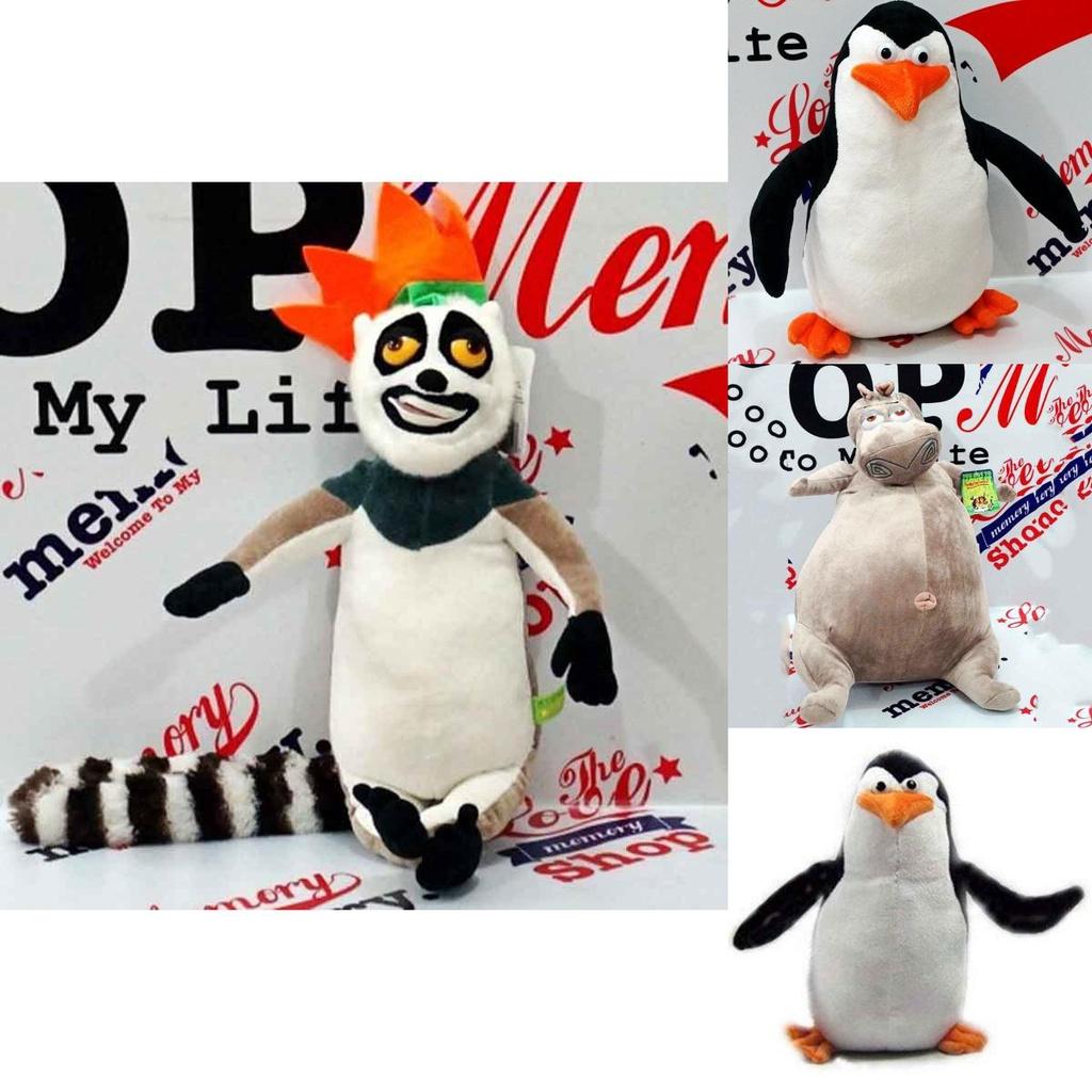 Collezione Adorabile di Peluche dei Personaggi di Madagascar con Re Julien e Amici