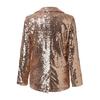 Women's Sequin Jacket Shiny Open Front Blazer Jacket Evening Party Sparkly Long Sleeve Cardigan Coat with Pockets