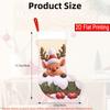Christmas Decoration Fireplace Hanging Stocking 1pc Friendly Cartoon Reindeer (7) Pattern Christmas Gift Socks, Christma