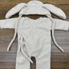 Rabbit Theme Hat and Romper Outfit Baby Photography Costume Clothing Newborns Photography Props Photo Shoot Clothes