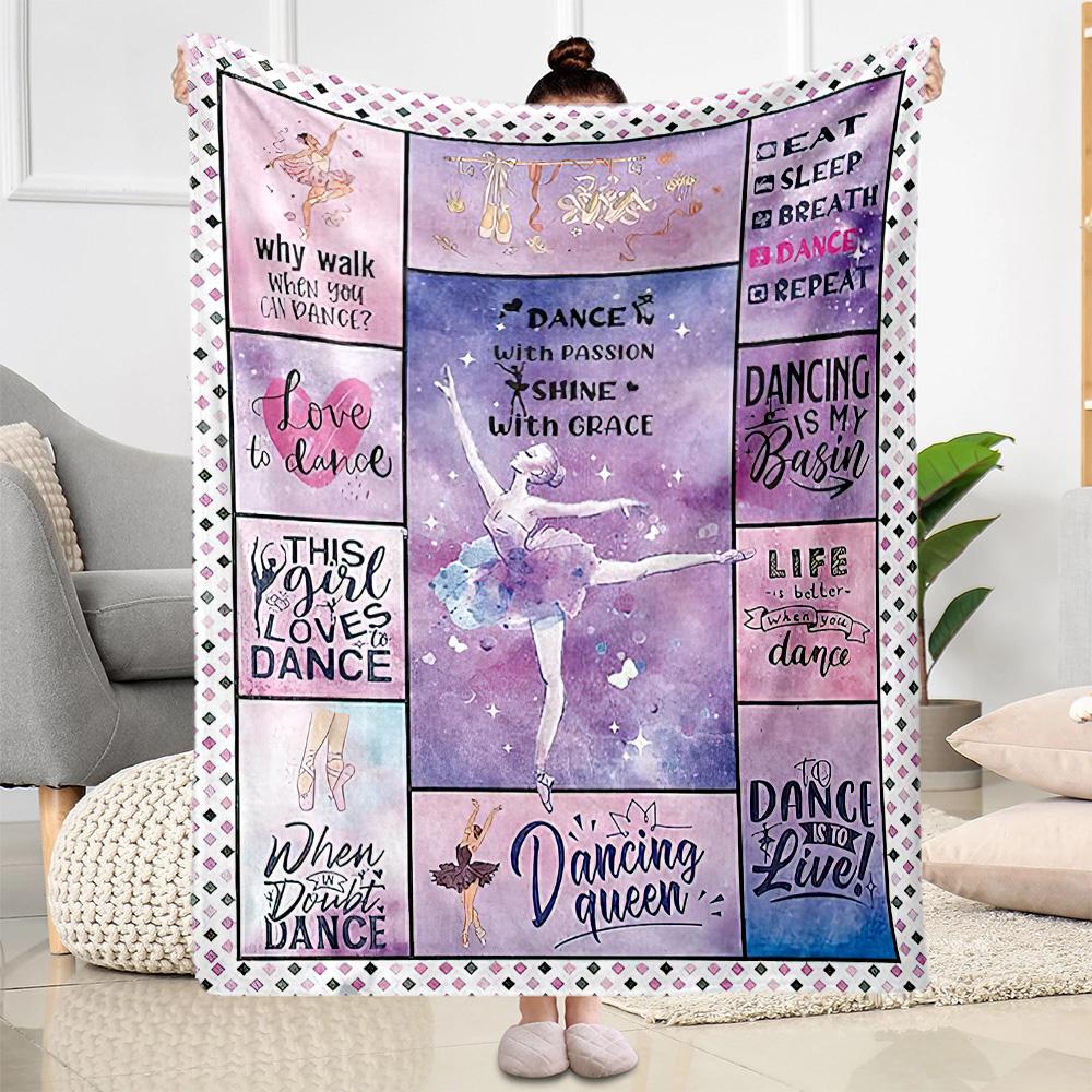 Dance Life Artistry Blankets Are Suitable for Living Rooms, Bedrooms, Camping, and Other Places, Making Them an Ideal Choice for Gifts.