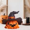 Mini Pumpkin Statue with Witch Hat Halloween Decoration Exquisite Workmanship Cute Pumpkin Figurine Table Festival Decoration