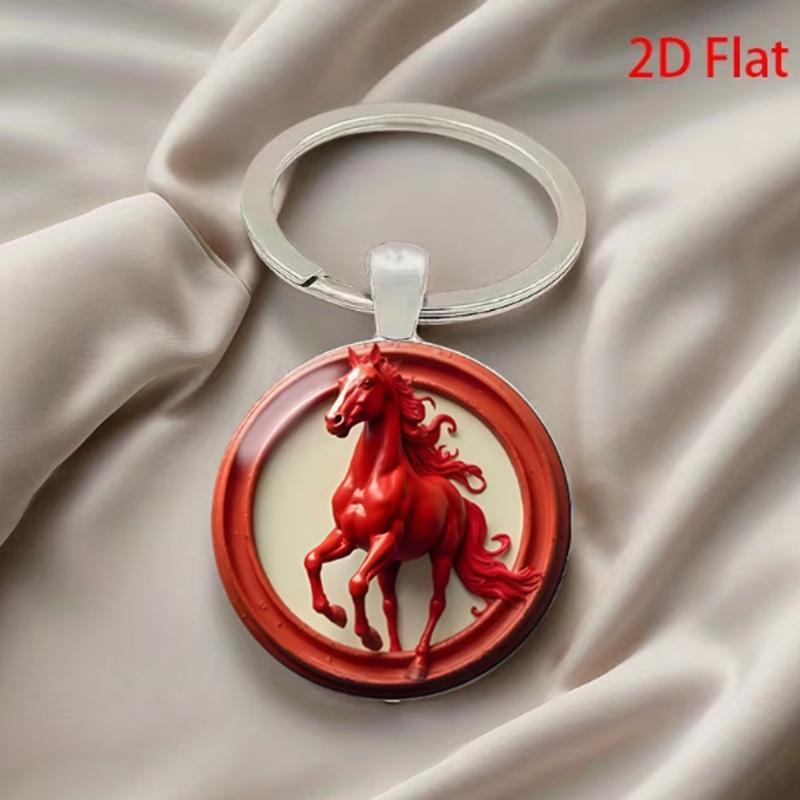 Stylish Horse Pendant Keychain In Alloy Materials for Enhanced Visual Appeal and Multipurpose Functionality