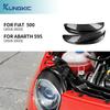 For Fiat 500 Abarth 595 2016 2017 2018 2019 2020 2025 2025 2025 Real Hard Carbon Fiber Sticker Headlamp Eyebrow Bezel Protection