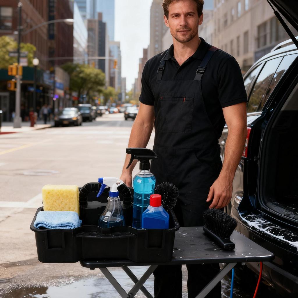 Cleaning Basket Portable Multi-Purpose Organizer Small Cleaning Basket For Shower Bedroom Laundry Kitchen Home Dorm College