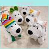 West Highland White Terrier Plush Toy With Rainbow Scarf For Couples And Kids Gift