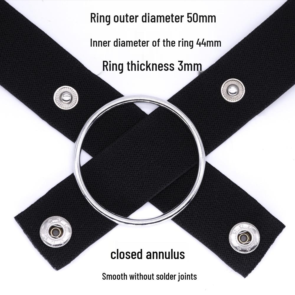 Ju Says Men's Adjustable Chastity Lock Strap: Wide, Three-Way Restraint with Hanging Ring for Enhanced Appearance