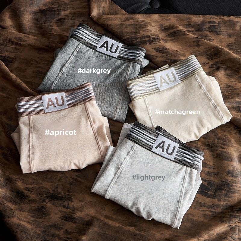 Plus Size Men's Spring and Summer Pure Cotton 10A Antibacterial Breathable Briefs