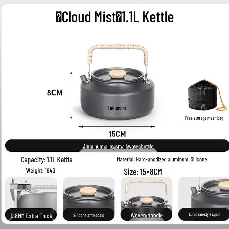 OEING Camping Kettle Cookware Set