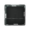 Two-group Chandelier Switch with Blue Illumination, Matt Black SON