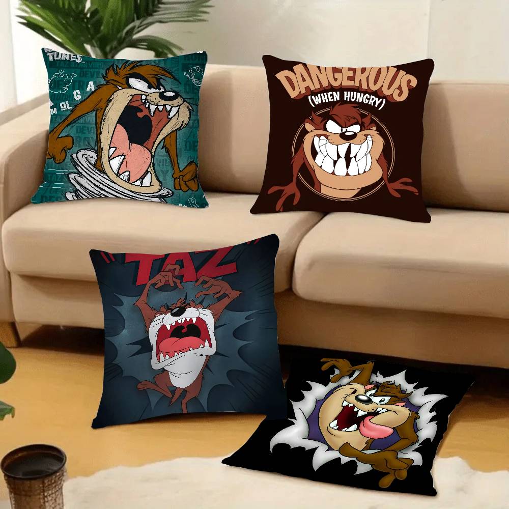 T-Tasmanian Devil Pillow Case Home Decor Throw For Sofa Bed Car Room Decor Gift Idea