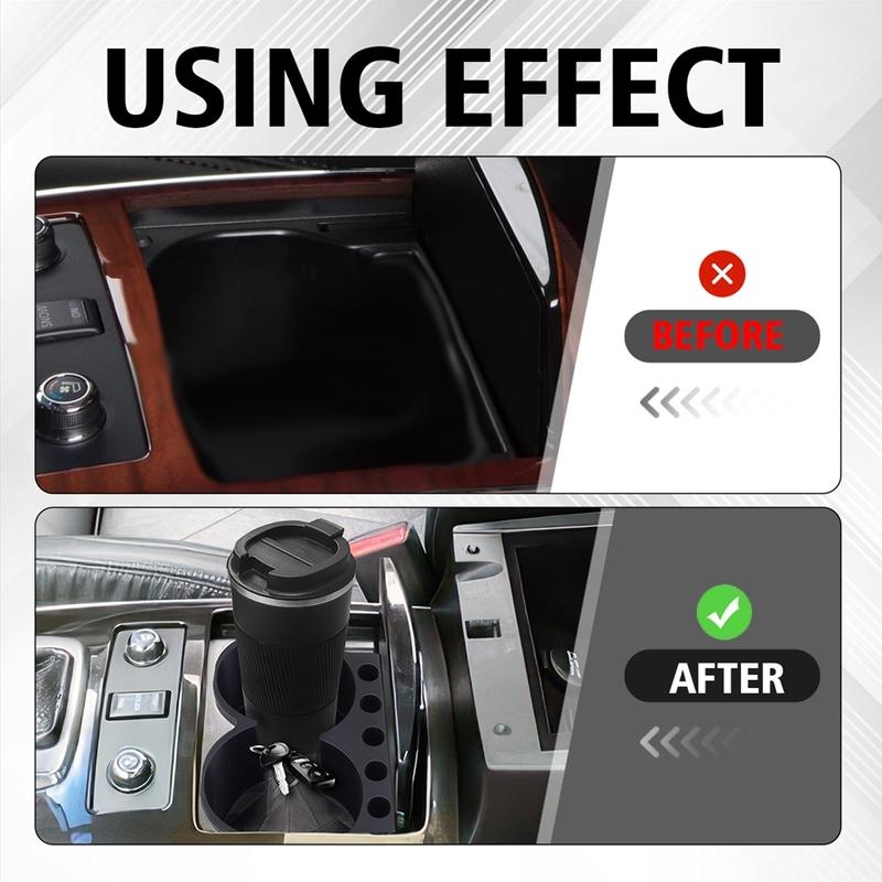 Double Hole Beverage Coffee Cup Holder For Infiniti FX35 FX37 FX50 QX70 FX30D 684311CAOA Cup Holder