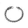 Papaste Silver Retro Men's Bracelet, Men's Trendy, Single, Simple, Trendy, Personalized, Hand Woven Bracelet, Vintage