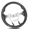 Hydro Dip Steering Wheel Perforated Leather 3 Section Type Replacement For Hilux AN110 AN120 AN130 2015 to 2023 Carbon