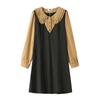 Spring and Autumn Plus Size Women's Dress Doll Collar Long Sleeve Dresses