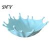 Nightstand Accessory Tray 3D Printed Jewelry for Rings Earrings Bracelets, Ocean Splash Organizer Trinket Dish, Decorative Desktop Home Vanity