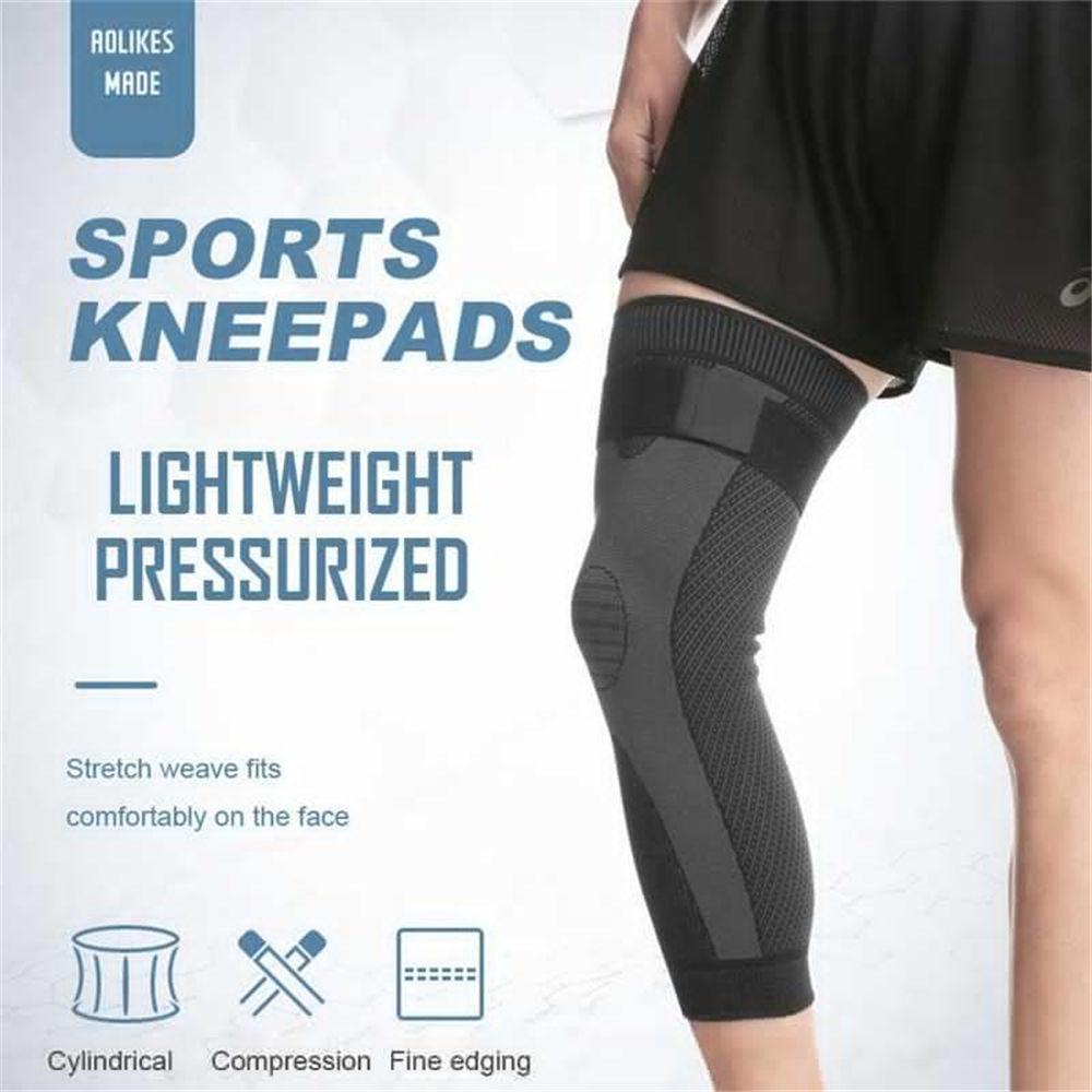 1Pair Sports Knee Pads Leg Sleeves Long Compression Leg Sleeve Knee Sleeves Protect Leg for Man Women Basketball Arthritis