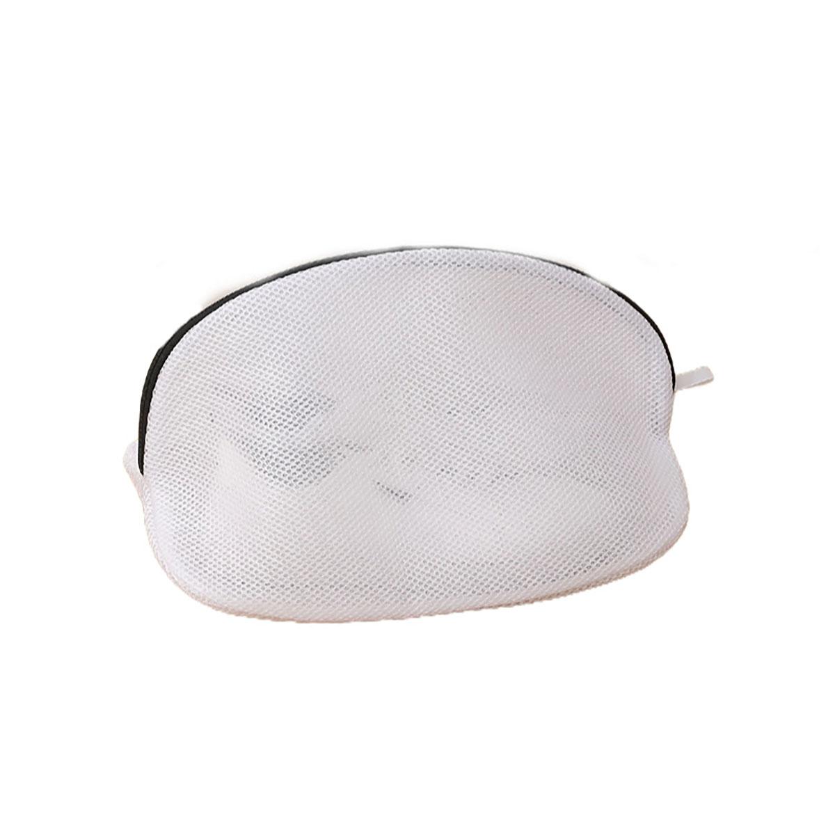 

1PCS Mesh Laundry Bag Zips Shoe Washing Bag L светло-серый