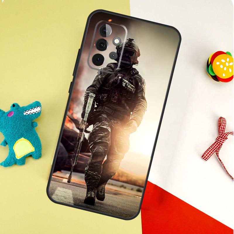 Tactical Swat Gear Pattern For Samsung Galaxy A53 A33 A13 A54 A34 A14 A55 A35 A15 A05 A06 A16 A22 A32 A52 Phone Case