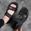 Men's Sandals Summer Peep Toe Beach Sandal Lightweight Breathable Casual Sport Sandals for Men Non-slip Wading Treking Sandalias