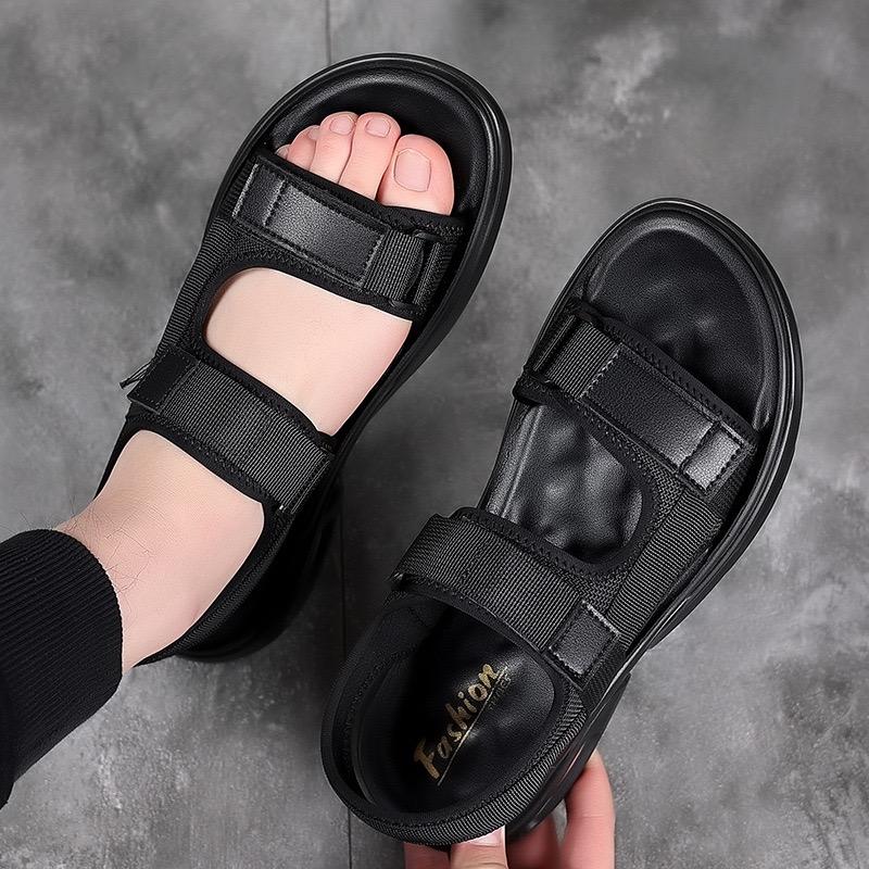 Men's Sandals Summer Peep Toe Beach Sandal Lightweight Breathable Casual Sport Sandals for Men Non-slip Wading Treking Sandalias