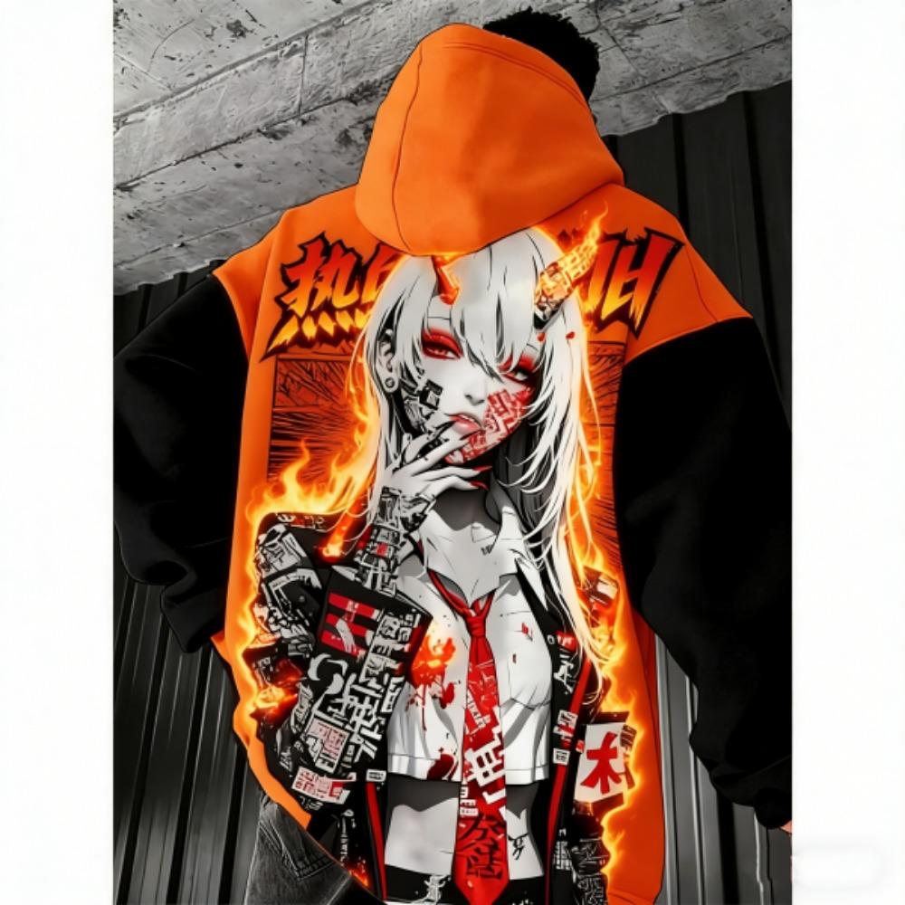 Spring Anime Girl Print Kids Hoodie Boy Girl Fashion Sexy Samurai Tracksuit Casual Hoodie Sweatshirt Autumn Clothes Y2k Coat