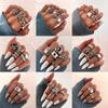 iF ME Koreanische Mode Gold Silber Ring Set Herz-förmigen Schmetterling Ultra-feine Ringe Frauen Zubehör