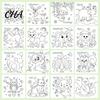 Kids Art Education Materials Children's Coloring Book, with Cute Animal Theme, Thick Paper Sketchbook, Preschool Painting Practice Drawing And