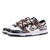 Nike Dunk Fiery Knight Leather Abrasion Resistant Low Top Skateboard Shoes Men's Black White HF5441-100(Team626-)