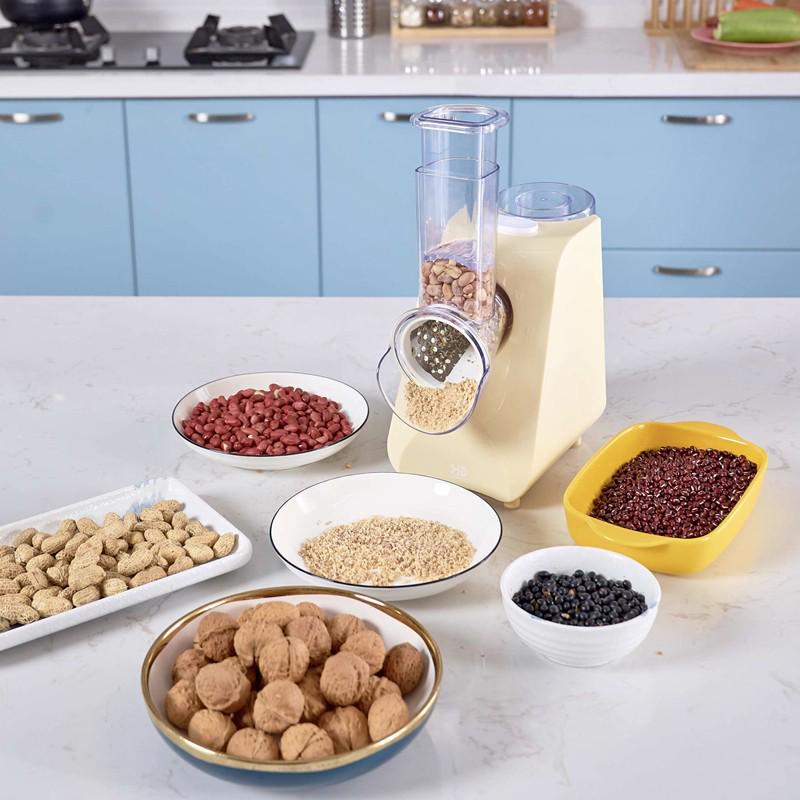 Multifunctional Electric Vegetable Cutter: Slicer, Shredder, Peeler, Grater for Kitchen Use