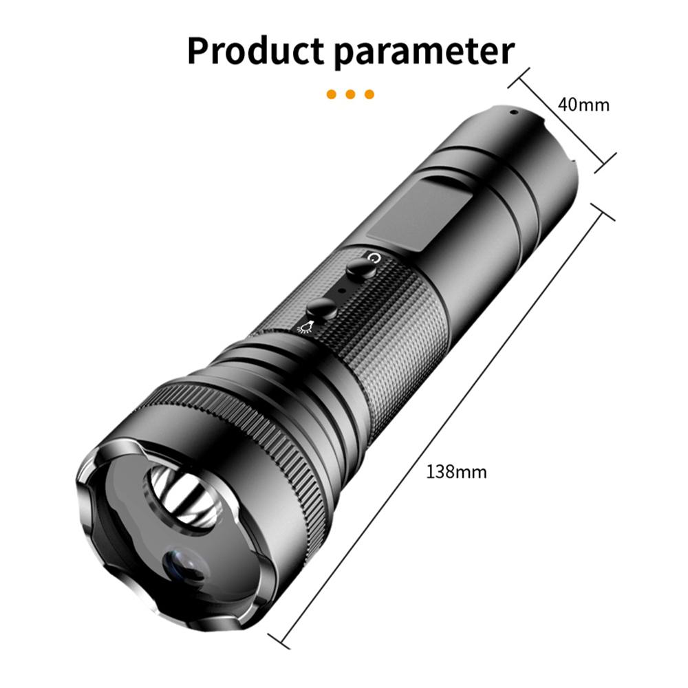 1080P Sports Camera Motorcycle Helmet Camera Bike Camera with Flashlight 5 Light Modes 120 degrees  Wide Angle Lens