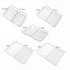 New Stainless Steel Cooling Rack Non-stick Silver Baking Tray Barbecue Cooking Mesh Shelf