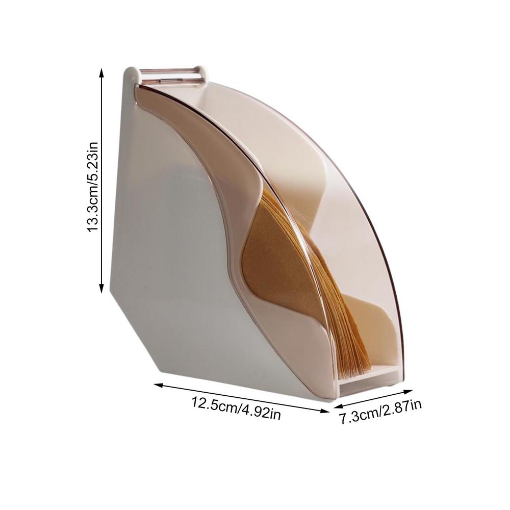 Triangle Coffee Filter Storage Cone Coffee Filters Storage Acrylic Triangle Coffee Filter Holder With Dustproof Cover Storage