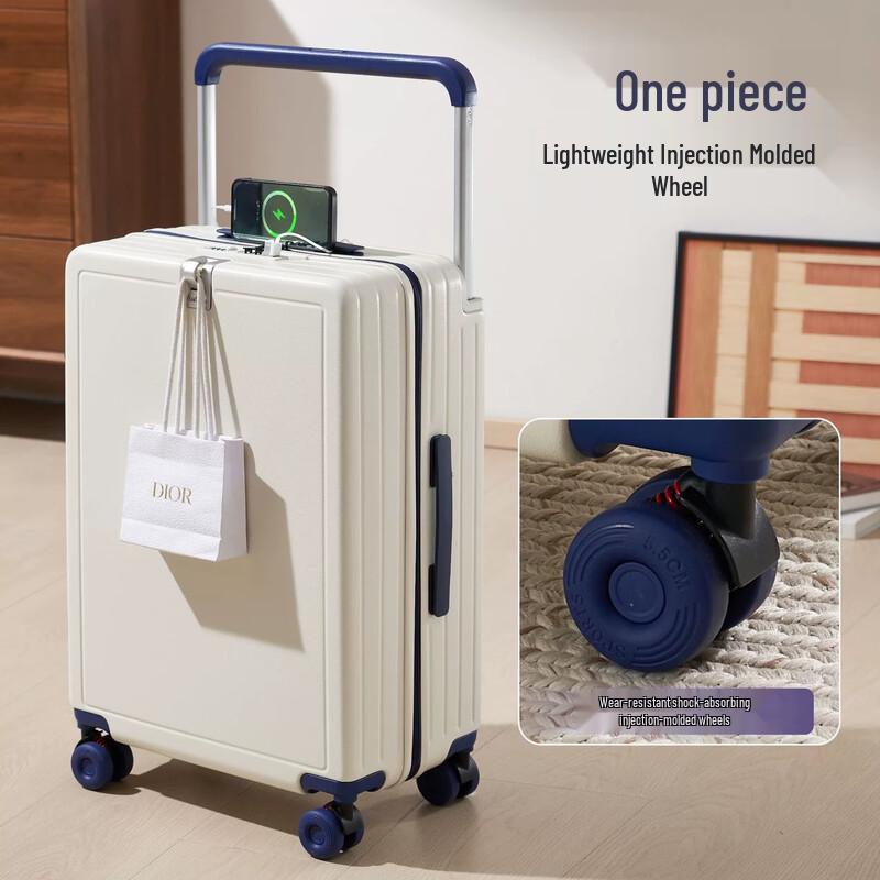 KINGSGEAR Wide Handle Multifunction Suitcase